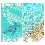 Strandtuch Mikrofaser Badetuch Groß 180x80 2 Set Strand XXL Strandhandtuch Saunahandtuch Strandtücher Sandfrei Saunatuch Microfaser Handtuch Beach Towel Zubehör Schnelltrocknend Strandlaken