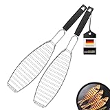 bremermann Fisch-Grillhalter, Fischhalter, Fischgriller, Fischbräter 2er-Set