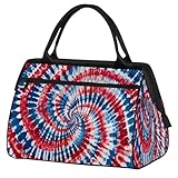 Reisetasche mit Batikdruck, für Damen, Herren, Kinder, Jungen, Mädchen, Wochenende, Übernachtung, 24 l, für Sport, Fitnessstudio, Yoga, farbe, Big, Taschen-Organizer
