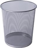 IPEA Papierkorb Mülleimer – 26 x 23 cm – Papierkorb Recycling für Büro, Zuhause, Schlafzimmer, Schule aus Metall – Mülleimer für Schreibtisch, Tisch und Möbel