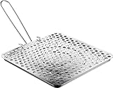Ibili Toaster für Gasherd, verzinntes Eisen, 20 x 20 cm, Silber/Schwarz