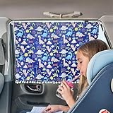 Aufisi Sonnenschutz Auto Baby 2 Stück- 63x49 cm Sonnenblende Auto Seitenscheibe mit 2 Saugnäpfen, Geeignet für Familienreisen, Muster 2