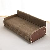 Kratzbrett Katze, 62 cm Breite, Kratzmatte im Sofa-Design,Bestehend aus Hoher Dichte, die Kräftige Wellpapier Für Katzenbett und Sofa-Platzierung Geeignet Sind