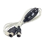 Ziyan B60 Midi USB Kabel Interface Konverter 5 Polig In Out Midi zu USB Adapter 2m