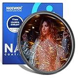 NEEWER 77mm Buntes Sternenlicht gebürstet Kamera Objektiv Filter, Spezialeffektfilter mit anamorphem Flare, glänzender Starburst Starlight Filter, Fotografie Prismenfilter, Kamera Objektiv Zubehör
