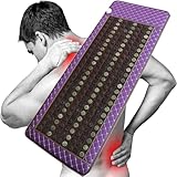 HAILM Ferninfrarot-Heizkissen, natürliche Jade und Turmalin-Heizkissen, Amethyst-Wärmesteinmatte für Rücken, Nacken, Schultern und Bauch, einstellbare Temperatur und Timer-Funktion, 70 x 190 cm