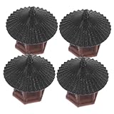 Vaguelly 4 Stück Rockery Bonsai Landschaftspavillon Dekorationen Luftpumpe Für Aquarien Dekorativ Miniatur Künstlich Aquariumlandschaftsbaudekor Klein Geformt Tank Plastik