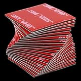 20 Stück Doppelseitiges Klebeband Extra Stark, Doppelklebeband Extra Stark Wasserdichtes,Doppelseitige Klebepads Quadratisch,für Auto, Wohn, Bürodekor, Küche, 30mmx30mm