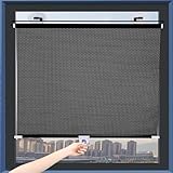 Rollo Verdunkelungsrollo Mit Saugnapf,Fensterrollo Rollo Dachfenster,Sichtschutz Einziehbarer,Auto Sonnenblende,Temporäre Jalousien,für Büro Wohnzimmer Schlafzimmer Badezimmer Küche Auto