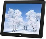 GPECTIFO Digitaler Bilderrahmen, elektronisches Fotoalbum, Bilderrahmen, ultradünner LED-HD-Bildschirm mit schmaler Blende(Black,15 inches)