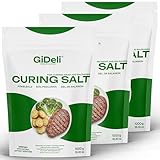 GiDeli Pökelsalz 3kg Nitritpökelsalz für Fleisch, Wurst & Schinken Profi-Qualität Feinkörnig Perfekt für Trockenpökelung & Nasspökelung 3x 1kg
