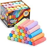 JOYIN 30 Stück Straßenkreide abwaschbare Straßenmalkreide in 10 Farben für Kinder, ungiftige Jumbo-Kreide für drinnen und draußen, Tafel, Gartenkunst, Malen, Geschenk für Kinder