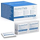 Linkfar Alkoholtupfer – 70% Isopropanol Reinigungstücher für Hautpflege, Brillen & Oberflächen – hygienisch einzeln verpackt, 200 Stück (3x6cm)