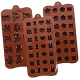 Ciieeo 3St Schokoladenform kleine Puddingformen Gelatine Herstellung Mini-Cupcake-Förmchen Stangenbrot kochgeschirr chocolate mold cookie jar werkzeug Gebäckformen Fondantformen Kieselgel