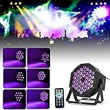 LED Par Strahler 36 LED Bühnenlicht 72W Partylicht RGB mit Fernbedienung DJ Disco Bühnenlampe Moving Head Beleuchtung für Stage Party Show Bar Halloween Weihnachten