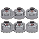 Go System 6 x Schraubkartusche Ventil Gas Kartusche Kocher Iso Butan/Propan 100 g