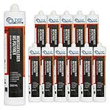 DIP-Tools Montagekleber extra stark I Kleben statt Bohren - Kleber für innen und aussen - wasserfest für Fließen Sockelleisten Metall - Styroporkleber Steinkleber Baukleber (weiß, 12x290ml)