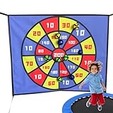 Dartpfeile für Darts mit 10 Klebebällen | Zubehör für Trampolin, Partydart mit 10 Bällen für Garten und Innenbereich