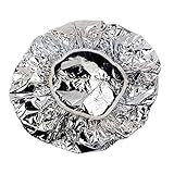 Duschhaube, Wärmeisolierung, Aluminiumfolie, elastisch, Badekappe für Damen, Haare, Badezimmer, Silber