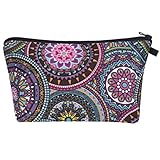 PREMYO Kosmetiktasche Klein für Handtasche - Schminktasche Damen Make Up Tasche - Federmappe Mädchen Etui Mandala