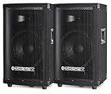 Paar McGrey TP-8 Lautsprecher Boxen (2 Stück DJ- und Partyboxen, 8' Woofer, 300W, Passiv, 2-Wege System, Holzgehäuse) schwarz
