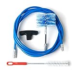 Kit 3 Meter + Bürste Flex 80 mm Kit Reinigung Pelletofen Rohr Ofenrohr mit Curve