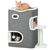 Katzenhaus Indoor Faltbare, Katzenhöhle Große Katzen, Katzenhöhle mit Kratzfläche für Regal, Katzen Haus,cat House cave, katzenbett höhle katzenverstec katzenhöle Katzentonne Katzen Klettern