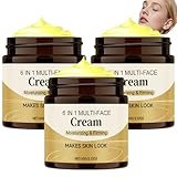 6-in-1 Feuchtigkeitsspendende straffende Gesichtscreme Moisturizing straffende Gesichtscreme trockene fettige Haut Leichte Feuchtigkeitspflege Nicht fettend Aufhellend Nährend Glättet die Haut (3pcs)