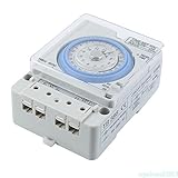 Xbsduih Neues Tb-388-Rechteck 15 Minuten / 96-Mal Schaltuhr Ohne Batterie