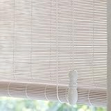 Bambusrollo für Schlafzimmer/Arbeitszimmer Weiß Sonnenschutz Rollo 100 x 120 cm