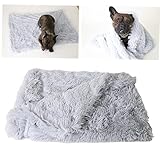 SOIMISS Plüsch Haustiermatte Doppelschicht Decke für Hunde und Katzen Leicht und Tragbar Atmungsaktiv für Bett Kiste und Reisen Komfortable Oberfläche für Entspannte