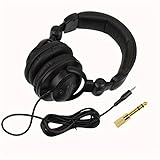URIZONS Studio Monitor Kopfhörer, Kabelgebunden, Over-Ear DJ KopfhOrer, mit 3,5mm/6,35mm Adapter, Faltbar, für Piano/Schlagzeug/Computer
