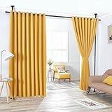 Paxluv Raumteiler Ohne Bohren 120-300 cm (H) X 70-245 cm (L) - Paravent Und Raumtrenner Innen - Trennwand Und Vorhangstange, Elegant Und Innovativ