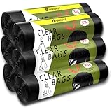 Aitodos 60 Stück Müllbeutel 35L, L*H: 65 x 57cm, Schwarz, Polyethylen-Müllbeutel, passend für die Meisten Mittleren Mülleimer 35L (6 Rollen, 10 pro Rolle)