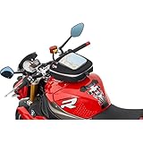 QBag Tankrucksack Motorrad Quick Lock Tanktasche QBag Quick-Lock Tankrucksack 12 (ohne Oberring), 5,5-7 Liter Stauraum, Regenhaube, wasserfest, passend für Fast Jede Tankform und jedes Tankmaterial