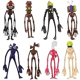 Siren Head Mini Figuren Set, 6 PCS Siren Head Figuren Kuchen Dekoration Cake Topper Kinder Geburtstagsdeko Cupcake Topper Torten Dekoration Geburtstag Party Cake Topper Thema Party Supplies