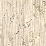 te29371 – Textur floral vom Stil Tapete weiß gelbgrün Galerie