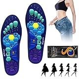 Magnetische Einlegesohlen Original, Einlagen zum Abnehmen, Magnetische Schuheinlagen Akupunktur, Akupressur Einlegesohlen, Schuheinlagen Orthopädische Einlegesohlen für Damen und Herren