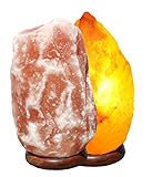 Salzlampe 2-3 kg Salz Kristall Stein Salzleuchte Nachtlampe Salzkristalllampe - Natürliche Beleuchtung für entspannte Atmosphäre und verbessertes Raumklima