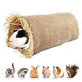 Celuicion Kaninchenstall – sicherer natürlicher Tunnel – geflochtener Spieltunnel und gemütliches Hundebett für Haustiere im Haus und im Freien