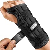 FREETOO Arzt Genehmigte Handgelenkschiene, Starke Stütz-Handgelenkstütze mit 3 Schienen, Einstellbar Erweitert Handgelenk Bandage für Karpaltunnelsyndrom, Sehnenentzündung, Arthritis, Brüche