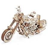ROKR 3D Puzzle Holzbausatz Mechanische Getriebe Modell Cruiser-Motorrad für Kinder Erwachsene, Cruiser Motorcycle