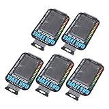 5pcs PET PET Tragbare Magnetgasspiegel -Indikator, Einfach zu Bedienen mit Farbskala für Flaschen, Leichtgewicht und Reisecamping, Grill, Wandern
