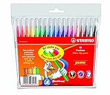 STABILO - Filzstift - power - 18er Pack - 18 verschiedene Farben