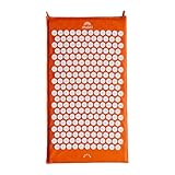 ShaktiMat [Das Original seit 2007] Akupressurmatte zur Entspannung für Rücken, Nacken, Füße, Ethische Handarbeit, GOTS-zertifizierte Bio-Baumwolle, Orange