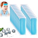 Kühlendes Fieberpflaster Für Kinder, 20 Blatt Kühlpflaster, Kühlende Stirnstreifen, Kinder Fieber Pflaster, Sofort Kältekompresse Für Fieberbeschwerden Und Migräne