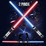 DKaony Schwert Star Wars, 2 auf 1 Schwert für Kinder, Sword Life Lightsaber Spielzeug, flexibel, Schwert für Geburtstag