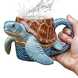 Generisch Coffees Mug, Marine Life Coffee Cup, Ceramic Drinkware Statue, Water-Inspired Design, Heat-Resistant Handle Grip, Ideal for Sea Lovers, Hot or Cold Drinks, Travel, Home