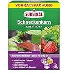 Substral Schneckenkorn LIMEX Ultra, 2x500g Vorteilspackung für 2 x 500qm, hochwirksamer Schutz gegen Schnecken, für Obst, Gemüse & Zierpflanzen