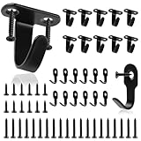 Neerow 22 Stück Schlüsselhaken, Wandhaken zum Schrauben, Haken zum Schrauben Edelstahl, Schlüssel Haken mit 32 Schrauben, Kleiderhaken Deckenhaken Klein für Badezimmer, Küche, Handtuch, Schlüssel